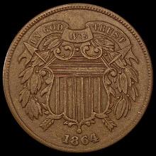 1864 Two-Cent Piece CLOSELY UNCIRCULATED CLOSELY UNCIRCULATED