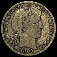 1909 Barber Half Dollar NICELY CIRCULATED NICELY CIRCULATED