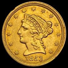 1853 Liberty Head Quarter Eagle UNCIRCULATED UNCIRCULATED