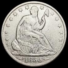 1855-O Arrows Seated Liberty Half Dollar LIGHTLY CIRCULATED