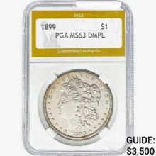 1899 Morgan Silver Dollar PGA MS63 DMPL