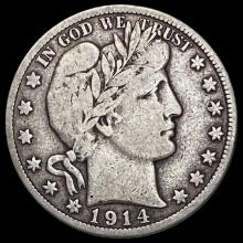 1914-S Barber Half Dollar NICELY CIRCULATED