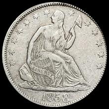 1858 Seated Liberty Half Dollar CLOSELY UNCIRCULATED