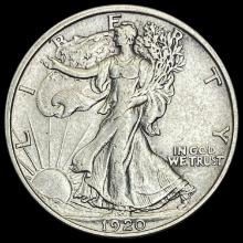 1920 Walking Liberty Half Dollar CLOSELY UNCIRCULATED CLOSELY UNCIRCULATED