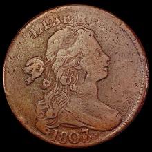 1807/6 Draped Bust Large Cent NICELY CIRCULATED