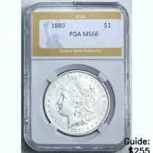 1880 Morgan Silver Dollar PGA MS66