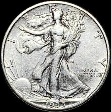 1933 Walking Liberty Half Dollar NEARLY UNCIRCULATED