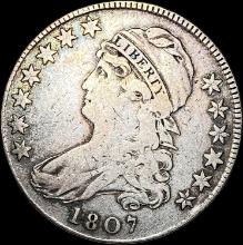 1807 Silver Capped Bust Half Dollar NICELY CIRCULATED