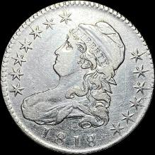 1818 Capped Bust Half Dollar NEARLY UNCIRCULATED