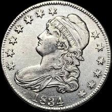1834 Capped Bust Half Dollar NEARLY UNCIRCULATED