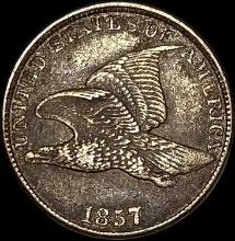 1857 Flying Eagle Cent NEARLY UNCIRCULATED