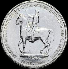 1900 Silver Lafayette Dollar NEARLY UNCIRCULATED