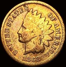 1868 Indian Head Cent NICELY CIRCULATED