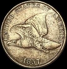 1857 Flying Eagle Cent CLOSELY UNCIRCULATED