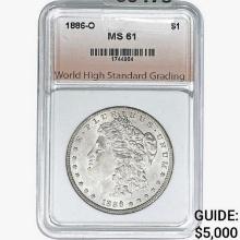 1886-O Morgan Silver Dollar WHSG MS61