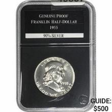 1955 Franklin Half Dollar Proof PCS Genuine Proof