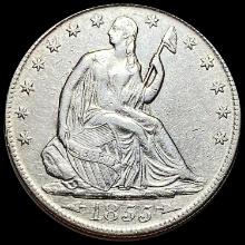 1855 Arrows Seated Liberty Half Dollar CLOSELY UNCIRCULATED