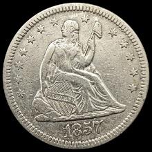 1857-O Seated Liberty Quarter NEARLY UNCIRCULATED NEARLY UNCIRCULATED