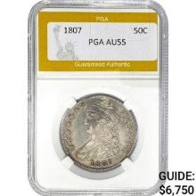 1807 Capped Bust Half Dollar PGA AU55