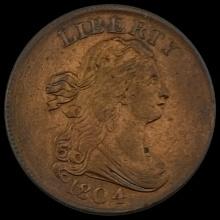1804 Draped Bust Half Cent CLOSELY UNCIRCULATED
