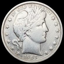 1903-S Barber Half Dollar LIGHTLY CIRCULATED