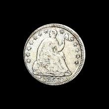 1853 Seated Liberty Half Dime NEARLY UNCIRCULATED