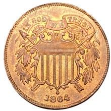 1864 Two Cent Piece