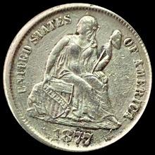 1877-CC Seated Liberty Dime CLOSELY UNCIRCULATED