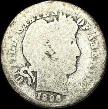 1896 Barber Dime NICELY CIRCULATED