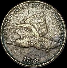 1858 Copper-Nickel Flying Eagle Cent LIGHTLY CIRCULATED