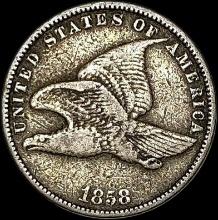 1858 Copper-Nickel Flying Eagle Cent LIGHTLY CIRCULATED