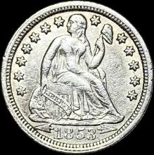 1853 Arrows Seated Liberty Dime UNCIRCULATED