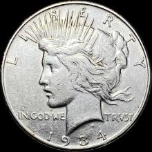1934 Peace Silver Dollar CLOSELY UNCIRCULATED