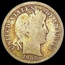 1900-O Barber Dime NICELY CIRCULATED