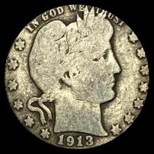 1913 Barber Quarter NICELY CIRCULATED