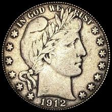 1912-D Barber Half Dollar LIGHTLY CIRCULATED