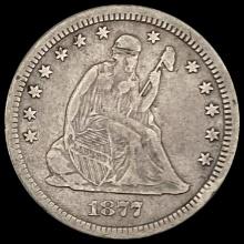 1877-CC Seated Liberty Quarter NEARLY UNCIRCULATED NEARLY UNCIRCULATED