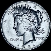 1921 Silver Peace Dollar CHOICE AU