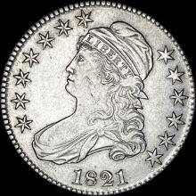 1821 Capped Bust Half Dollar CLOSELY UNCIRCULATED