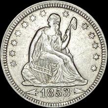 1853 Arrows Seated Liberty Quarter UNCIRCULATED