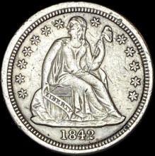 1842-O Seated Liberty Dime CLOSELY UNCIRCULATED