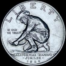 1925-S Silver California Diamond Jubilee Half Dollar CHOICE BU