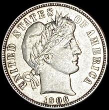 1906 Barber Dime CLOSELY UNCIRCULATED