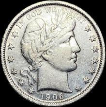 1906 Barber Half Dollar CLOSELY UNCIRCULATED