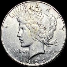 1928 Silver Peace Dollar CLOSELY UNCIRCULATED