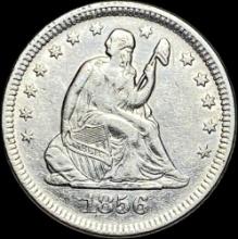 1856 Seated Liberty Silver Quarter CLOSELY UNCIRCULATED