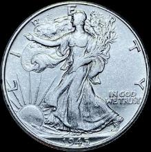 1945 Silver Half Dollar (Walking Liberty) GEM BU