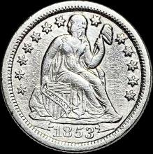 1853-O Seated Liberty Dime (Arrows) CHOICE AU