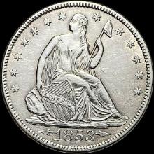 1853 Arrows Seated Liberty Half Dollar CLOSELY UNCIRCULATED