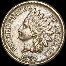 1859 Copper-Nickel Indian Head Cent CHOICE AU